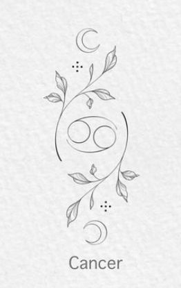 Tattoo Ideas Cancerian, Minimalist Cancerian Tattoo, Tattoos For Cancerian Women, Cancerian Tattoo Zodiac Signs, Tattoos That Represent Healing, Cancerian Tattoo For Women, Cancerian Tattoo, Scorpio Zodiac Tattoos, Flor Tattoo