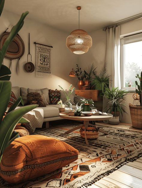 Earthy Living Room, Boho Inspo, Boho Living Room Decor, Inspire Me Home Decor, Hus Inspiration, Apartment Decor Inspiration, Bohemian Living Room, Livingroom Layout, Boho Interior