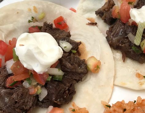 Beef Cheek Meat Recipe, Beef Cheek Tacos Recipe, Barbacoa Instant Pot, Mexican Barbacoa Recipe, Barbacoa Crock Pot, Beef Cheeks Recipe, Guajillo Chile, Mexican Oregano, Beef Recipe Instant Pot