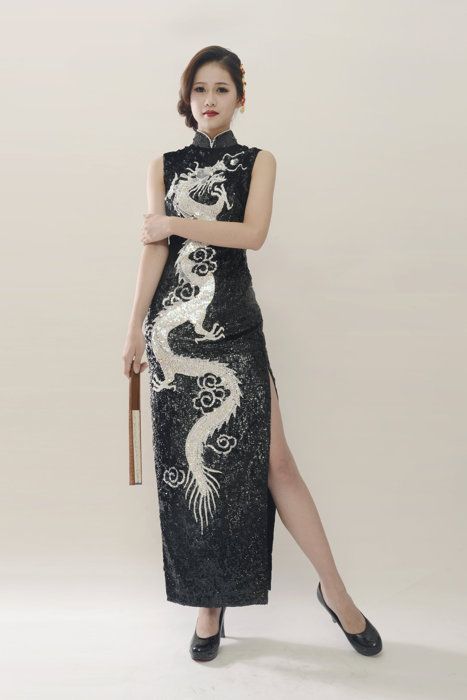 Chinese Dress Modern, Chinese Cheongsam, Chinese Style Dress, Tail Dress, Traditional Chinese Dress, Qipao Dress, China Dress, Cheongsam Dress, Chinese Clothing