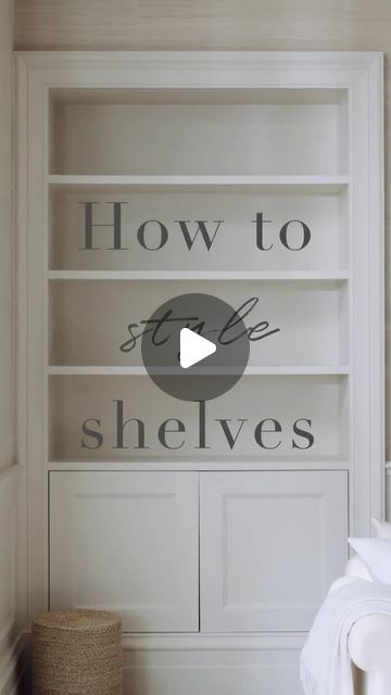 The White Company on Instagram: "Master the art of shelf styling with our helpful tips and décor pieces designed to make an impact. Tap to shop. #thewhitecompany" How To Style Narrow Shelves, How To Decorate Built In Shelves, White Bookshelf Styling, Things To Put On Shelves, How To Style A Bookshelf, How To Style Bookshelves, How To Decorate Bookshelves, Bookshelves Styling, Shelf Decorating Ideas