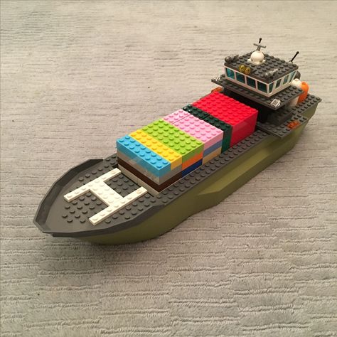 LEGO IDEAS - Product Ideas - Cargo Ship. Container Ship, Cargo Container, Cargo Ship, Cargo Shipping, Product Ideas, Lego Ideas, The Globe, Lego, Globe