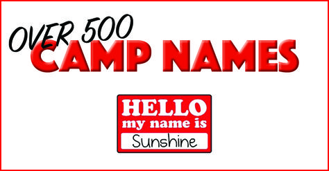 Summer Camp Names Ideas, Camp Names Ideas, Names I Love, Camp Themes, Store Names Ideas, Summer Camp Counselor, Summer Camp Themes, Silly Names, Summer Day Camp