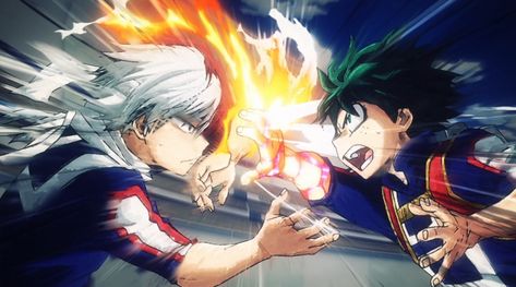 Deku Vs Todoroki, My Hero Academia Bakugou, Academia Wallpaper, Gurren Lagann, 5 Anime, Popular Anime, Izuku Midoriya, My Hero, Me Me Me Anime