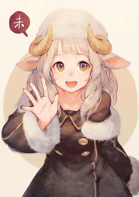 Anime Galaxy, Cute Sheep, Art Manga, Character Design Animation, Animal Ears, Anime Kawaii, Girl Drawing, Manga Girl, Anime Images