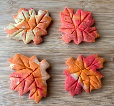 Autumn Leaf Shortbread Cookies, Fall Shortbread Cookies, Fall Shortbread, Cookie Craft, Leaf Cookies, Light Golden Brown, Vanilla Paste, Ice Rink, Tennis Courts