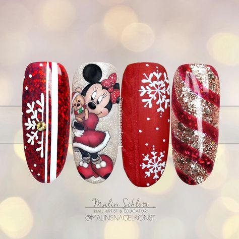 All Posts • Instagram Mega Base, Disneyland Nails, Minnie Mouse Nails, Christmas Nail Ideas, Cute Critters, Animal Nail Art, Snowflake Nail Art, Christmas Nails Easy, Baby Minnie