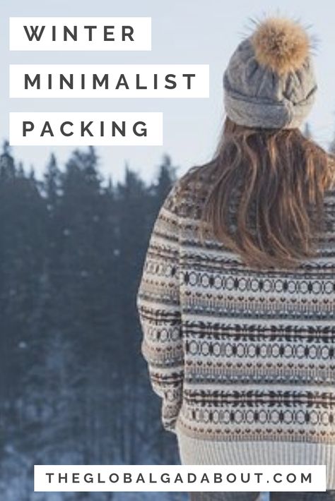 Packing #carryononly for warm weather travel is a lot easier than for #winter travel! But you can still be a #minimalist packer with bulky cold weather gear. Click through to discover the secret - plus, a #packinglist :-) #minimalisttravel #minimalistpacking #wintertravel #theglobalgadabout #travelblog #travelblogger Minimalist Travel Packing, Europe Travel Bag, Be A Minimalist, Travel Instagram Ideas, Minimalist Packing, Winter Wear Women, Packing For Europe, Winter Travel Outfit, Travel Poster Design