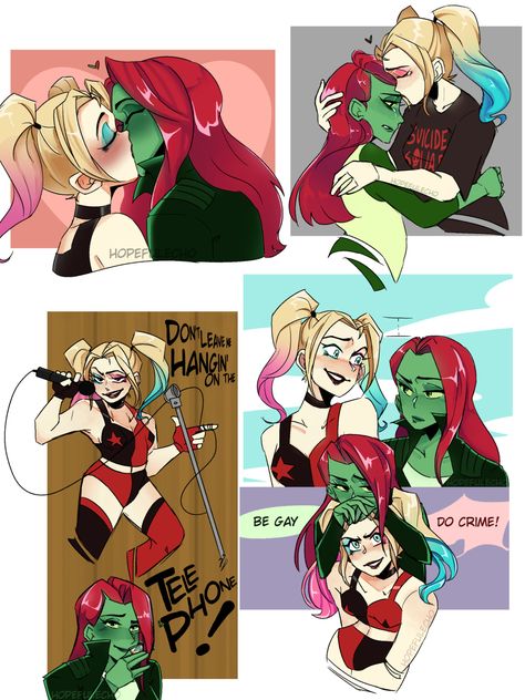 A page of Harlivy doodles! Time to start a new page! Harley Quinn Drawing, Harley Quinn Artwork, Gotham Girls, To My Best Friend, Harley Quinn Comic, Harley Quinn Art, Dc Memes, Girl Superhero, Dc Comics Art