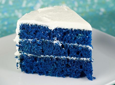 Blue Velvet Cake, Cake Recipes Uk, Blue Velvet Cakes, White Velvet Cakes, Cookie Monster Cake, Bolo Red Velvet, Velvet Cake Recipes, Cupcakes Birthday, Monster Cake