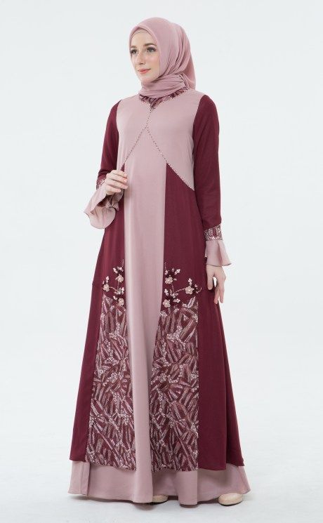 Gamis Simple, Dress Muslim Modern, Hijab Evening Dress, Dress Pesta, Model Gamis, Stylish Hijab, Muslim Fashion Hijab Outfits, Muslimah Dress, Girls Frock Design