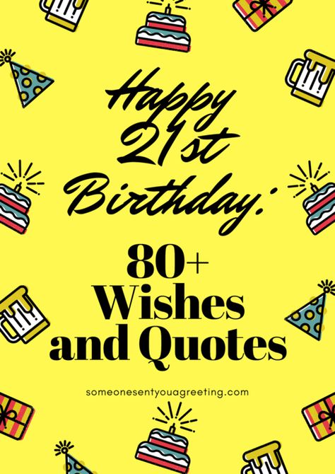 Wish someone a happy 21st Birthday with these 21st birthday wishes and quotes. Click to the blog for even more 21st birthday messages #birthday #happybirthday #birthdayquotes #wishes #quotes Granddaughter 21st Birthday Wishes, Birthday Wishes 21 Turning 21, 21st Birthday Son Quotes Mom, 21st Bday Quotes, Happy 21st Birthday Niece Quotes, 21st Birthday Card Messages, 21st Birthday Toast Speech, 21st Birthday Card Ideas Diy, Funny 21st Birthday Quotes Humor