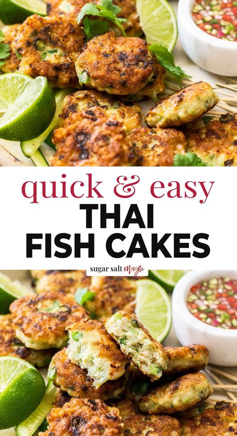 Thai Cucumber, Thai Fish Cakes, Thai Fish, Island Recipes, Cucumber Sauce, Pan Fried Fish, Fish Cakes, Thailand Food, Thai Street Food