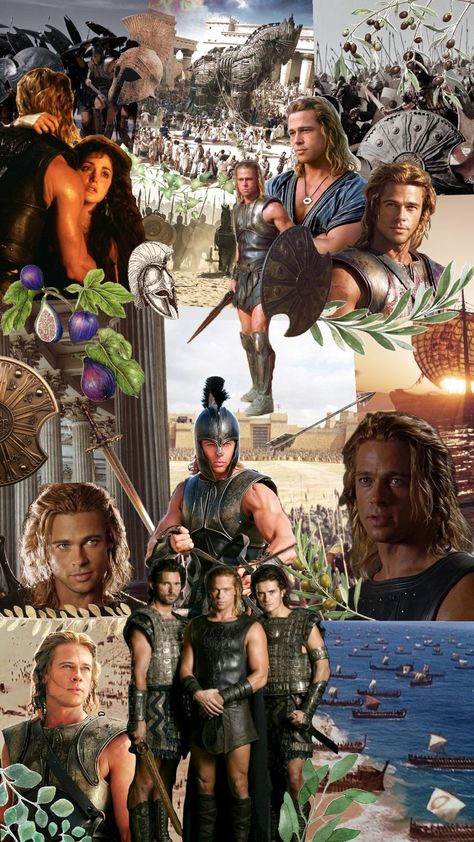 #troy #achilles #hector #paris #bradpitt #troywar #movie #greekmythology #patroclus Troy Movie Aesthetic, Troy Doherty, Paris Troy, Hector Of Troy, Troy Film, Achilles Troy, Hector Troy, Troy Achilles, Troy 2004