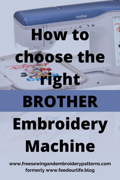 My Favorite Brother Embroidery Machines – Feed Our Life Board Crafts, Pe Design, Brother Embroidery Machine, Brother Embroidery, Top Diy, Cheap Crafts, General Crafts, A Brother, Pattern Drafting