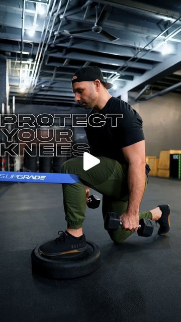 Scott Bailey - Kinesiology & Functional Training on Instagram: "This exercise will protect your knees! 

These are called “banded deficit lunges,” and they are a great option (and one I regularly use) for clients and athletes who deal with knee pain.

The beauty of this exercise is that the band really supports the lead leg and helps keep it tracked into the proper movement pattern.

Although this makes the exercise slightly easier, it unlocks new potential as you can increase the volume when you do lunges.

And to make this exercise even better, when you add the 45 plate, the deficit causes a greater range of motion in the lunge, where your hip will fall below your knee. This will drive much better results as you learn to lunge with greater knee flexion and hip flexion.

If you’re dealing Movement Pattern, Functional Movement, Knee Pain Exercises, Functional Training, Knee Pain, The Band, Range Of Motion, Motion, Let Me