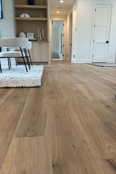 Oak Hardwood Floors Living Room, White Oak Floors Living Room, Oak Floor Living Room, Oak Engineered Hardwood, Rustic Wood Floors, French Oak Flooring, White Oak Hardwood Floors, Oak Hardwood Flooring, Floor Remodel