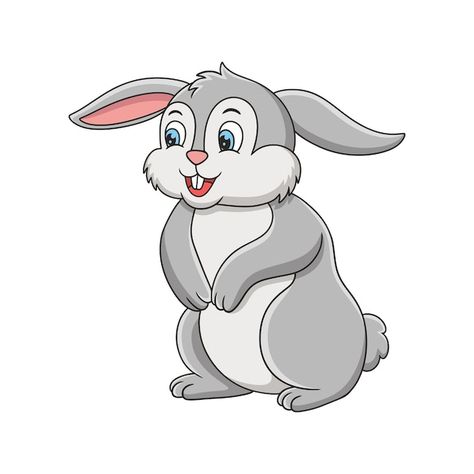 Cartoon illustration the rabbit standing... | Premium Vector #Freepik #vector #cute-bunny #rabbit-cartoon #cartoon-bunny #baby-rabbit Rabbit Standing, Premium Vector Cartoon, Rabbit Pictures, Bunny Cartoon, Lion Drawing, Small Rabbit, Baby Rabbit, Cartoon Cartoon, Cartoon Rabbit