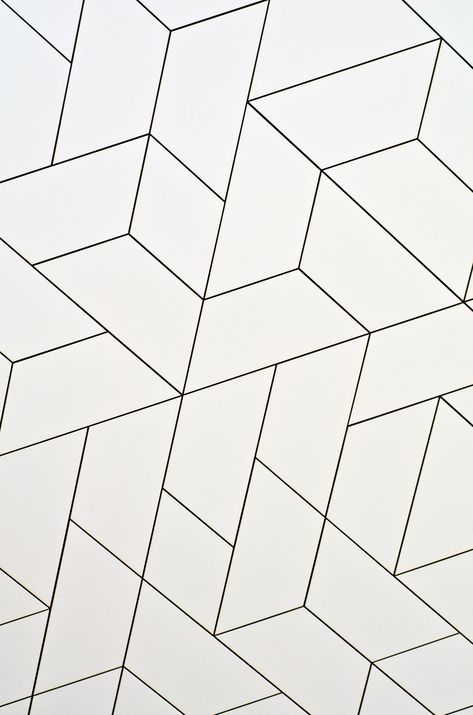 161 | kosmekosme | Flickr Visuell Identitet, Grey Grout, Geometric Tiles, White Tiles, Floor Patterns, Tile Patterns, Tile Design, Tile Bathroom, Textures Patterns