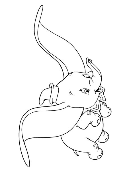 Dumbo Drawing Sketches, Dumbo Coloring Pages, Disney Colouring Pages, Disney Coloring Sheets, Disney Princess Colors, Mickey Mouse Coloring Pages, Elephant Colour, Disney Princess Coloring Pages, Cartoon Coloring