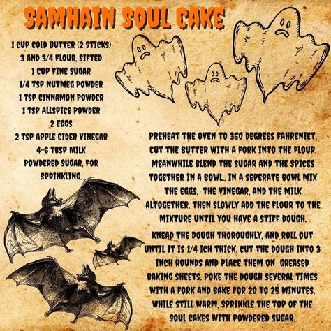 Soul Cakes Recipe Samhain, Witches Cookbook, Soul Cakes Recipe, Virgo Witch, Samhain Ideas, Soul Cakes, Herbs Book, Ritual Spells, Samhain Traditions