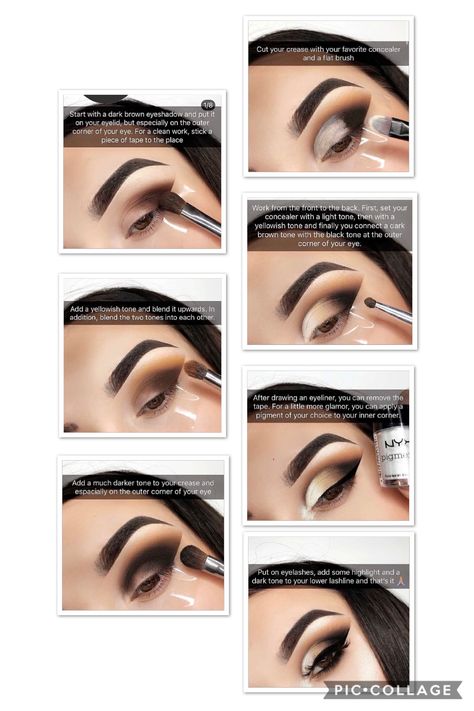 Hipdot Cenote Eyeshadow Looks, Cut Crease Tutorial Step By Step, Bling Boss Palette Looks, Fall Eyeshadow Looks Step By Step, Eye Makeup Guide, Glittery Eye Makeup, Crease Makeup, Makeup Morphe, Eyeshadow Tutorials