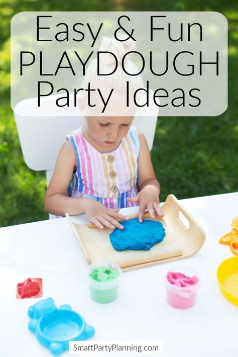 Play Dough Party Ideas, Playdough Theme Birthday Party, Playdough Party Ideas, Playdough Birthday Party Ideas, Play Doh Station, Playdough Themes, Simple Playdough, Play Dough Party, Playdough Station