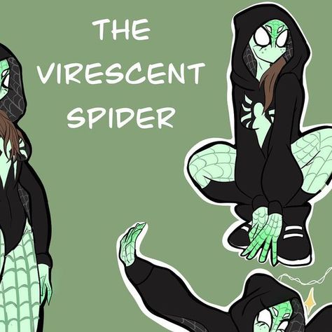 Spidersona With Hoodie, Spider Man Costume Ideas, Wolf Spider Spidersona, Spidersona Base Women, Green Spidersona, Spidersona Poses Female, Female Spidersona Oc, Spidersona Inspiration, Female Spidersona