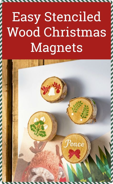 Christmas Magnets Diy Craft Ideas, Christmas Magnets Diy, Magnet Projects, Homemade Magnets, Cubicle Ideas, Christmas Magnets, Wood Projects For Kids, Christmas Magnet, Wood Projects For Beginners