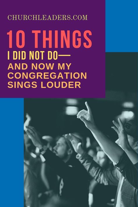 In one year, this congregation sings louder, more heartily, and more of them sing. 10 things this worship leader did NOT do to help make that happen. #worship #worshipleader #churchworship #churchsinging #congregationalmusic #church #Sundayworship Women Worship Leader Outfits, Worship Leader Tips, Female Worship Leader Outfits, Worship Leader Outfit Women, Top Worship Songs, Worship Leader Outfit, Worship Pastor, Worship Leading, Christian Mentoring