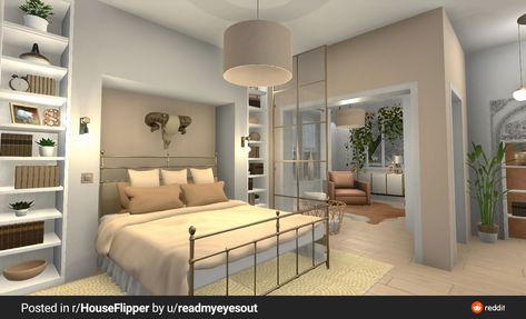 House Flipper Game Ideas Bedroom, House Flipper Game Design Ideas, House Flipper 2 Ideas, House Flipper Game Ideas, House Flipper Ideas, House Flipper Game, Niche In The Wall, Sims 4 Modern House, Home Roblox