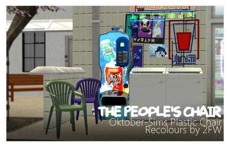 The People's Chair - Oktober-Sims Plastic Chair Recolours - Two Fingers Whiskey — LiveJournal Sims 4 Plastic Chair, Kids Plastic Chairs, Sims 2 House, Chair Chaise, Red Play, Forest Lodge, Sims 4 Game Mods, Bookmark Printing, Milk Jugs