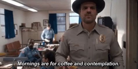 Mornings Coffee GIF - Mornings Coffee Contemplation - Discover & Share GIFs Coffee And Contemplation, Stranger Things Lights, Would You Marry Me, Things Quotes, Things Wallpaper, Stranger Things Halloween, Stranger Things Dustin, Stranger Things Quote, Stranger Things Season 3