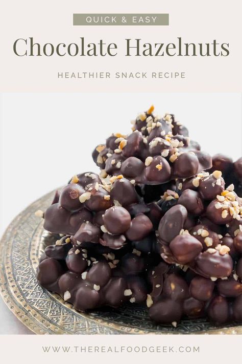 Hazelnut Dessert Recipes, Hazelnuts Recipes, Hazelnut Dessert, Hazelnut Recipes, Real Food Snacks, Healthy Candy, Quick Dessert, Vegan Dark Chocolate, Nutritious Recipes