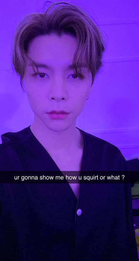 Nct Snapchat Edits, Johnny Suh Funny, Kpop Snapchat Edits, Nct Snapchat, Snapchat Meme, Kpop Snapchat, Live Meme, The Nut Job, Girl Bye