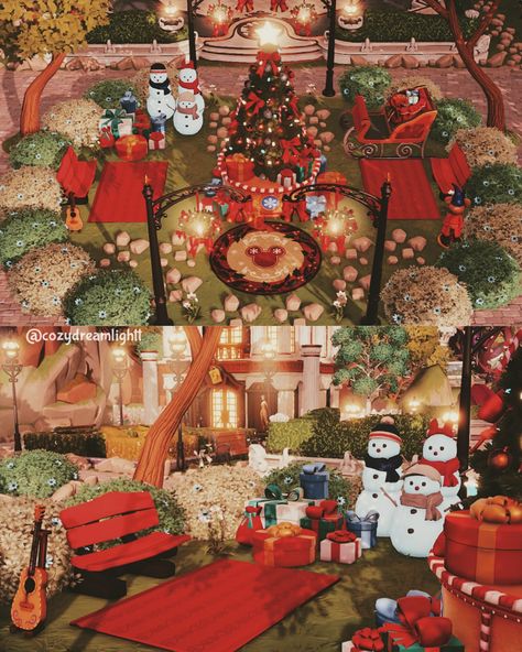 Ddv Christmas, Acnh Christmas Village, Dreamlight Valley Christmas Design Ideas, Disney Dreamlight Valley Christmas Ideas, Disney Dreamlight Valley Christmas, Dreamlight Valley Christmas, Ddv Inspiration, Halloween Shot Ideas, Disney Island