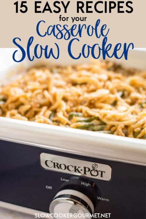 Casserole Crock Recipes, Crockpot Sides, Crockpot Casseroles, Restaurant Board, Casserole Slow Cooker, Crockpot Veggies, Casserole Crockpot Recipes, Green Bean Casserole Crock Pot, Casserole Crockpot