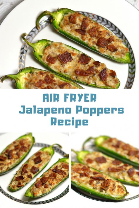 Air Fryer Jalapeno Poppers Recipe - Guide 4 Moms Jalapeno Poppers With Sausage, Air Fryer Jalapeno Poppers, Fried Jalapeno Poppers, Air Fryer Jalapeno, Jalapeno Poppers Recipe, Bacon Jalapeno Poppers, Breadcrumb Topping, Bacon Wrapped Jalapeno Poppers, Jalapeno Popper Recipes