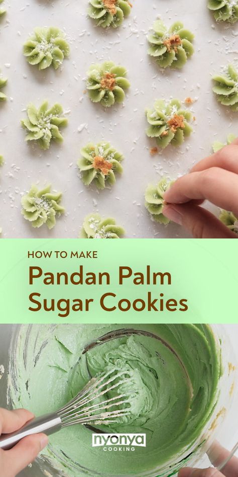 Pandan Coconut Cookies, Hari Raya Cookies Recipes, Eid Cookies Recipes, Biskut Raya Resepi, Hampers Lebaran Cookies, Vietnamese Cookies, Crumble Cookies Copycat, Malaysian Cookies, Hari Raya Cookies