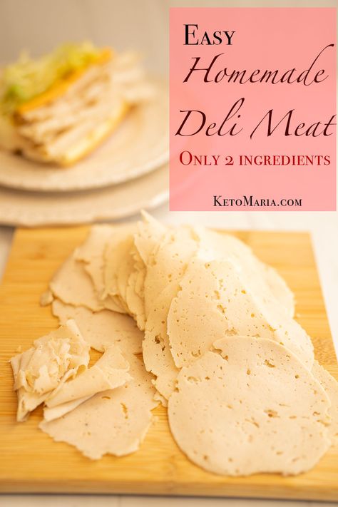 Easy Homemade Deli Meat - Maria Mind Body Health Homemade Deli Meat, Luncheon Meat Recipe, Deli Meat Recipes, Turkey Lunch Meat, Maria Mind Body Health, Chicken Lunch, Lunch Meat Recipes, Homemade Sandwich, Luncheon Meat