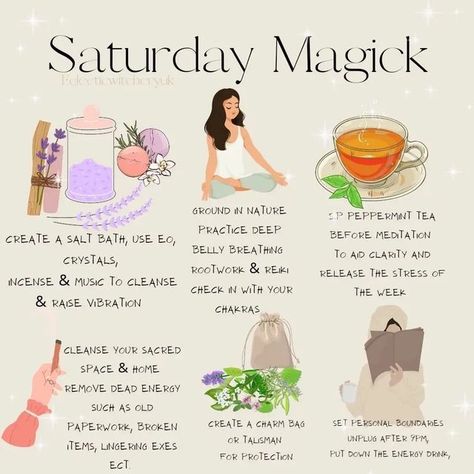 Gaelic witch on Instagram: "Saturday magic ♡♡ Post by @eclecticwitcheryuk #pagan #paganism #paganwitch #pagansofinstagram #pagancommunity #wicca #wiccan #magick #witch #witchcraft #spell #spells #spellcasting #witchy #witchlife #witchtips #crystals #witchylife #candlemagick #protectionmagick #eggshells #witchtip #witchytips #witchytip #spelljar #spelljars #spelljar🔮 #beginnerwitchcraft" Saturday Rituals Witch, Saturday Magick Rituals, Witch Days Of The Week, Daily Pagan Practice, Saturday Witchcraft, Sunday Witchcraft, Witch Weekly Schedule, Witch Calendar 2024, Monday Witchcraft