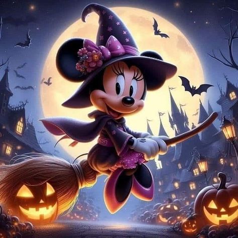 Halloween Imagem, Mickey Mouse Background, Happy Halloween Pictures, Disney Best Friends, Minnie Mouse Images, Minnie Mouse Pictures, Tema Disney, Image Halloween, Halloween Wallpaper Cute