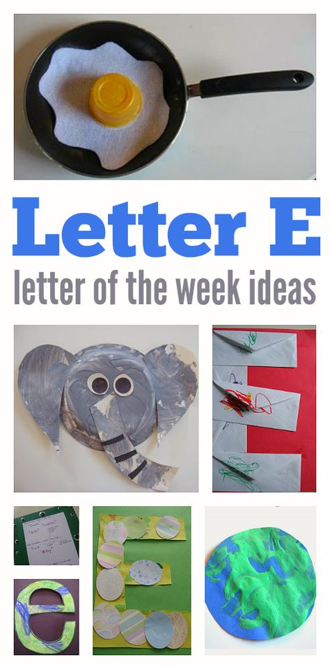 Letter of the week - letter e ! Letter G Crafts, Letter V Crafts, Letter E Activities, Letter E Craft, Preschool Letter Crafts, Alphabet Letter Activities, Abc Crafts, The Letter G, Kindergarten Letters