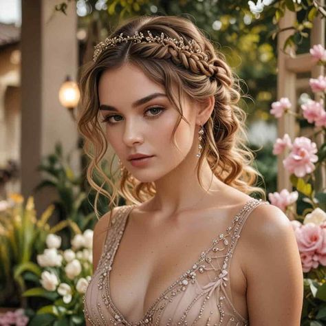 30 Stunningly Easy Wedding Guest Hairstyles For Effortless Elegance! - Glamour Corner Easy Wedding Guest Hairstyles, Soft Updo, Low Chignon, Romantic Curls, Loose Braids, Wedding Guest Hairstyles, Low Ponytail, Easy Braids, Romantic Look