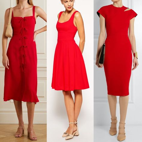 What Color Shoes to Wear with Red Dresses in 2021: The Very Best Picks! Red Midi Dress Outfit, What Color Shoes To Wear With Red Dress, Shoes To Wear With Red Dress, Shoes With Red Dress, Shoes For Dresses How To Pick, Red Dress Shoes Ideas, Shoes For Red Dress, How To Style A Red Dress, Red Sparkly Dress