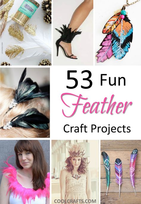 It's amazing what you can create out of feathers. http://www.coolcrafts.com/feather-craft-ideas/ Crafts With Feathers Diy, Crafts Using Feathers Ideas, Real Feather Art Projects, Crafts Using Feathers, Feather Project Ideas, Chicken Feather Crafts, Feather Crafts Ideas, Diy Feather Decor, Feather Art Projects