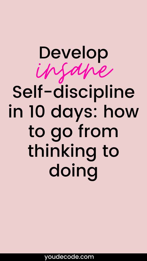 Self Discipline Tips, Develop Self Discipline, Discipline Tips, Discipline Quotes, Will Power, Vie Motivation, Self Confidence Tips, Confidence Tips, How To Go