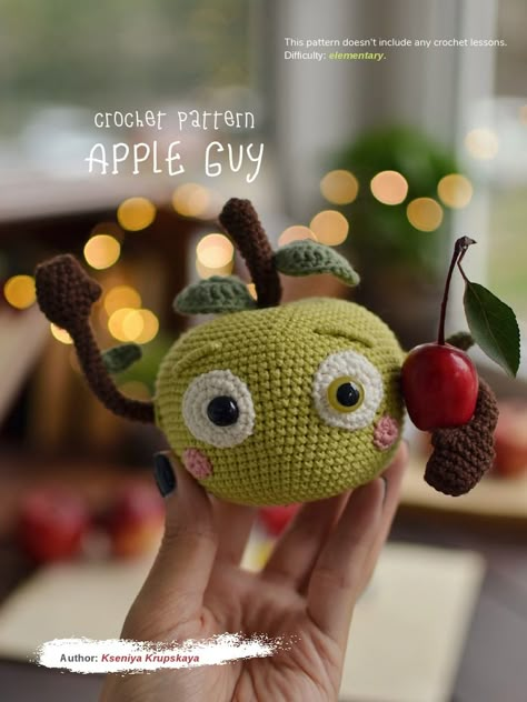 Crochet Mickey Mouse, Crochet Apple, Crochet Horse, Crochet Baby Toys, Handmade Inspiration, Crochet Animal Patterns, Crochet Doll Pattern, Amigurumi Toys, Crochet Toys Patterns