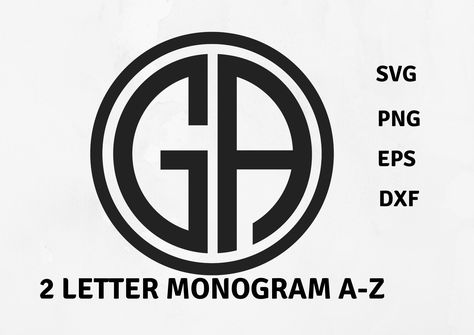 Initial Fonts, Svg Monogram, Svg Ideas, Notebook Case, 2 Letter, Monogram Alphabet, Circle Monogram, Font Names, Monogram Svg