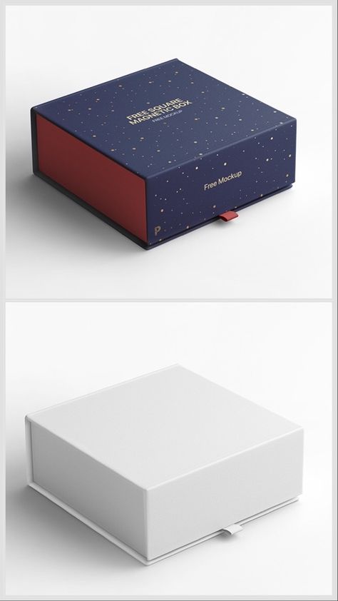 When we buy an item with good packaging we never throw its box instead we use it for different purposes at home. Boxes are very useful when we want to keep things in an organized form, especially in a house with kids. Today’s free design resource is Square Magnetic Gift Box mockup. #box #gift #branding #design #print #free #mockup #branding #packaging #label #pattern #psdmockup #freeresource #square #box #magnetic #boxmockup Gift Branding, Box Mockup Free, Device Mockup, Free Packaging Mockup, Design Mockup Free, Magnetic Gift Box, Gift Box Design, Event Gifts, Box Packaging Design